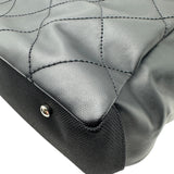 シャネル CHANEL パリビアリッツトートMM A34209 14番台 ブラック シルバー金具 コーティングキャンバス レディース トートバッグ