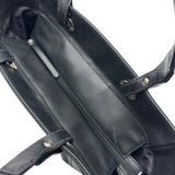 シャネル CHANEL パリビアリッツトートMM A34209 14番台 ブラック シルバー金具 コーティングキャンバス レディース トートバッグ
