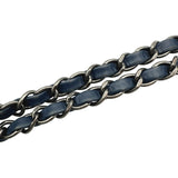 シャネル CHANEL バレリーナ カメラバッグ A93015 21番台 ネイビー/ブラック シルバー金具 カーフ レディース ショルダーバッグ