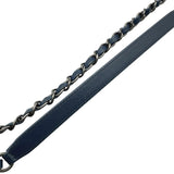 シャネル CHANEL バレリーナ カメラバッグ A93015 21番台 ネイビー/ブラック シルバー金具 カーフ レディース ショルダーバッグ