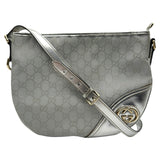 グッチ GUCCI GGキャンバス ショルダーバッグ 169998 メタリックシルバー GGキャンバス レディース ショルダーバッグ