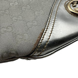 グッチ GUCCI GGキャンバス ショルダーバッグ 169998 メタリックシルバー GGキャンバス レディース ショルダーバッグ