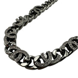 シャネル CHANEL ココマーク チェーンネックレス シルバー メタル/ストラス アクセサリー