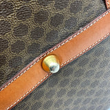 セリーヌ CELINE マカダム ボストンバッグ ブラウン PVC レディース ボストンバッグ