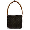 ルイ・ヴィトン LOUIS VUITTON ルーピングMM M51146 ブラウン モノグラム/レザー レディース ショルダーバッグ