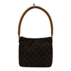 ルイ・ヴィトン LOUIS VUITTON ルーピングMM M51146 ブラウン モノグラム/レザー レディース ショルダーバッグ