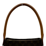 ルイ・ヴィトン LOUIS VUITTON ルーピングMM M51146 ブラウン モノグラム/レザー レディース ショルダーバッグ