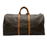 ルイ・ヴィトン LOUIS VUITTON キーポル60 M41422 ブラウン モノグラム/レザー メンズ ボストンバッグ