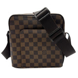 ルイ・ヴィトン LOUIS VUITTON オラフPM N41442 ブラウン ダミエ/レザー レディース ショルダーバッグ