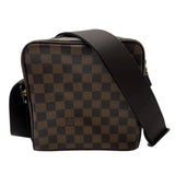 ルイ・ヴィトン LOUIS VUITTON オラフPM N41442 ブラウン ダミエ/レザー レディース ショルダーバッグ