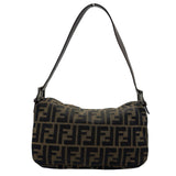 フェンディ FENDI ズッカ マンマ ハンドバッグ ブラウン ナイロンジャガート レディース ハンドバッグ