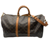 ルイ・ヴィトン LOUIS VUITTON キーポル・バンドリエール50 M41416 ブラウン モノグラムキャンバス ユニセックス ボストンバッグ