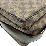 ルイ・ヴィトン LOUIS VUITTON ナヴィグリオ N45255 ブラウン ダミエ/レザー メンズ ショルダーバッグ