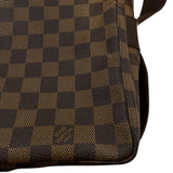 ルイ・ヴィトン LOUIS VUITTON ナヴィグリオ N45255 ブラウン ダミエ/レザー メンズ ショルダーバッグ