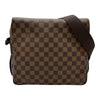 ルイ・ヴィトン LOUIS VUITTON ナヴィグリオ N45255 ブラウン ダミエ/レザー メンズ ショルダーバッグ
