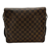 ルイ・ヴィトン LOUIS VUITTON ナヴィグリオ N45255 ブラウン ダミエ/レザー メンズ ショルダーバッグ