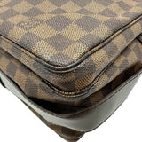 ルイ・ヴィトン LOUIS VUITTON ナヴィグリオ N45255 ブラウン ダミエ/レザー メンズ ショルダーバッグ