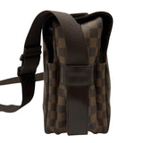 ルイ・ヴィトン LOUIS VUITTON ナヴィグリオ N45255 ブラウン ダミエ/レザー メンズ ショルダーバッグ