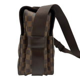 ルイ・ヴィトン LOUIS VUITTON ナヴィグリオ N45255 ブラウン ダミエ/レザー メンズ ショルダーバッグ