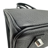 エルメス HERMES バーキン25 K刻 ブラック シルバー金具 トゴ レディース ハンドバッグ