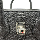 エルメス HERMES バーキン25 K刻 ブラック シルバー金具 トゴ レディース ハンドバッグ