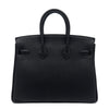 エルメス HERMES バーキン25 K刻 ブラック シルバー金具 トゴ レディース ハンドバッグ