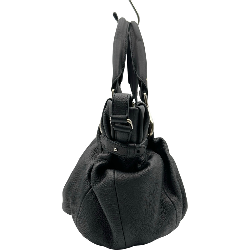 【CELINE】ピロースモールレザー2wayバッグ ブラック セリーヌ CELINE ピローハンドバッグ ブラック レザー レディース