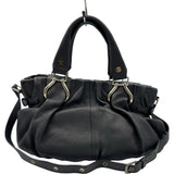 セリーヌ CELINE ピローハンドバッグ ブラック レザー レディース ショルダーバッグ