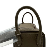 エルメス HERMES リンディ ミニ K刻 エトゥープ シルバー金具 トリヨン レディース ショルダーバッグ