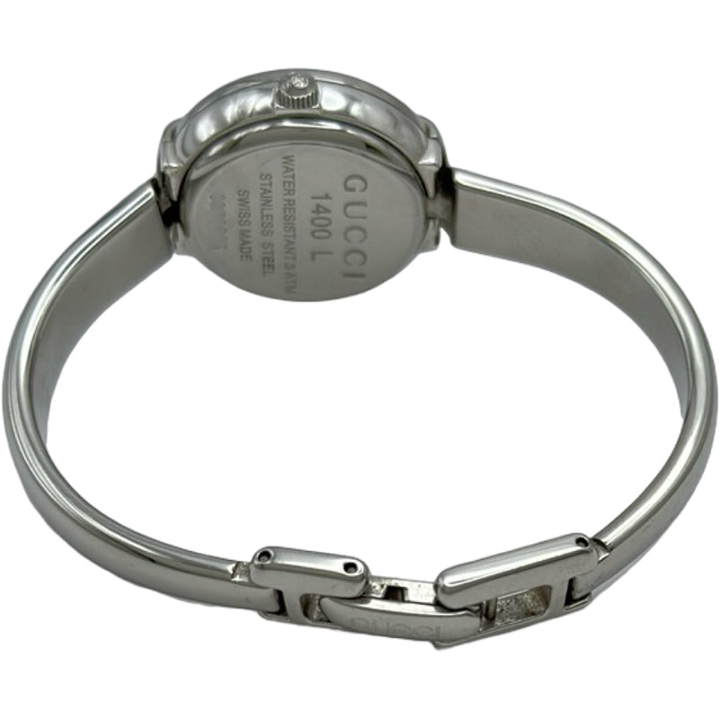 グッチ GUCCI バングルウォッチ 1400L ブラック ステンレススチール