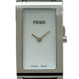 フェンディ FENDI バングルウォッチ 3250L ホワイトシェル ステンレススチール クオーツ レディース 腕時計