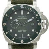 パネライ PANERAI サブマーシブル マリーナ ミリターレ PAM01697 グリーン ステンレススチール 自動巻き メンズ 腕時計