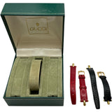 グッチ GUCCI チェンジベルト 1800L ホワイト ゴールドプレーテッド クオーツ レディース 腕時計