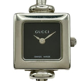 グッチ GUCCI バングルウォッチ スクエア 1900L ブラック ステンレススチール クオーツ レディース 腕時計