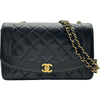 シャネル CHANEL ダイアナ25 A01165 4番台 ブラック ゴールド金具 ラムスキン レディース ショルダーバッグ
