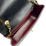 シャネル CHANEL ダイアナ25 A01165 4番台 ブラック ゴールド金具 ラムスキン レディース ショルダーバッグ