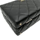 シャネル CHANEL マトラッセスモールハンドバッグ AS5167 ブラック ゴールド金具 ラム レディース ショルダーバッグ