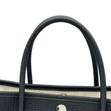 エルメス HERMES ガーデンパーティTPM W刻印 ブラック シルバー金具 ネゴンダ レディース ハンドバッグ
