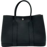 エルメス HERMES ガーデンパーティTPM W刻印 ブラック シルバー金具 ネゴンダ レディース ハンドバッグ