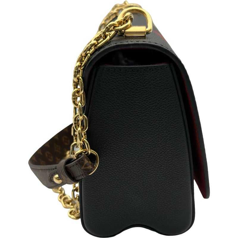 ルイ・ヴィトン LOUIS VUITTON ツイストMM M57057 ブラウン レザー