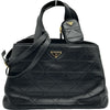 プラダ PRADA キルティングレザートート 1BG547 ブラック レザー レディース トートバッグ