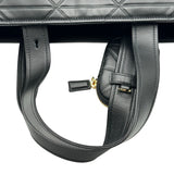 プラダ PRADA キルティングレザートート 1BG547 ブラック レザー レディース トートバッグ