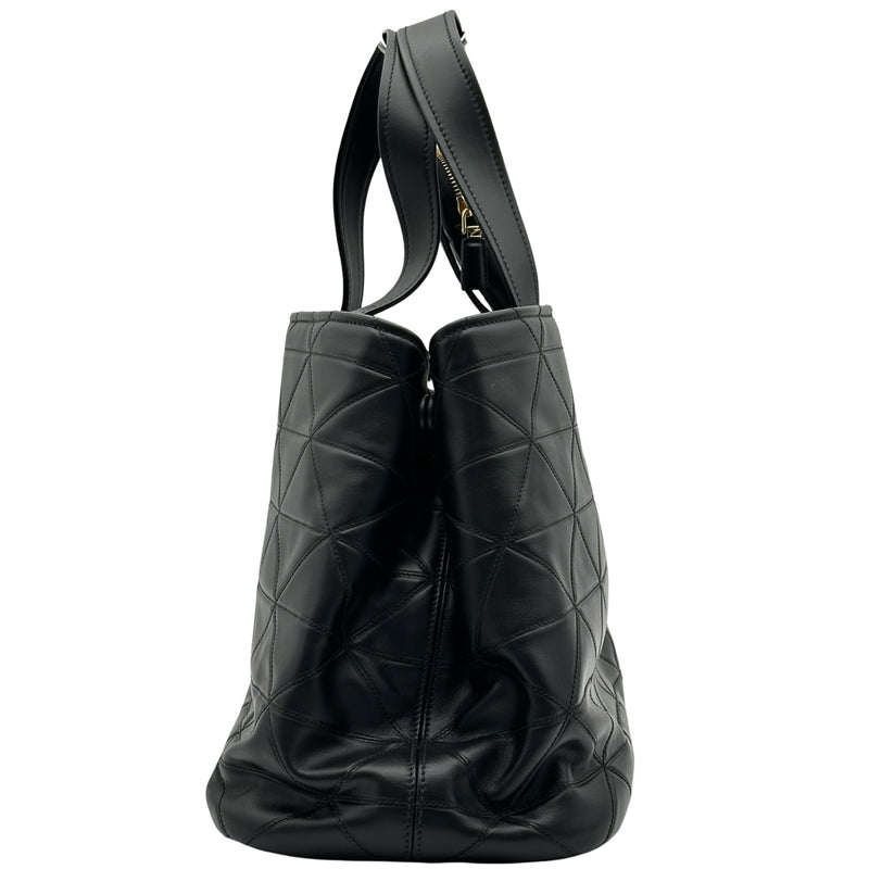 プラダ PRADA キルティングレザートート 1BG547 ブラック レザー