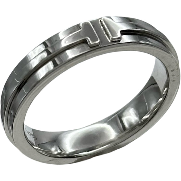 TIFFANY&Co. ノーツ ナローリング AU750 ティファニー TIFFANY＆CO TTWO ナローリング ホワイトゴールド Au750