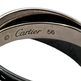 カルティエ Cartier トリニティ リング セラミック ホワイトゴールド 750/セラミック ジュエリー