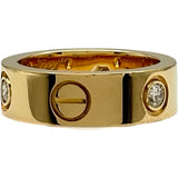カルティエ Cartier ラブリング ハーフダイヤ3PD ゴールド 750 ダイヤモンド ジュエリー