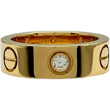 カルティエ Cartier ラブリング ハーフダイヤ3PD ゴールド 750 ダイヤモンド ジュエリー