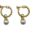 ミキモト MIKIMOTO フープイヤリング ゴールド K18 パール ジュエリー