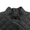エルメス HERMES キルティングディアスキンレザージャケット 3H1207D1 ブラック レザー レディース ノーカラージャケット