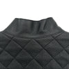 エルメス HERMES キルティングディアスキンレザージャケット 3H1207D1 ブラック レザー レディース ノーカラージャケット